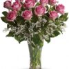Make Me Blush - Dozen Long Stemmed Pink Roses