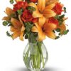 Fiery Lily and Rose