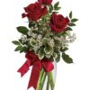 Thoughts of You Bouquet with Red Roses