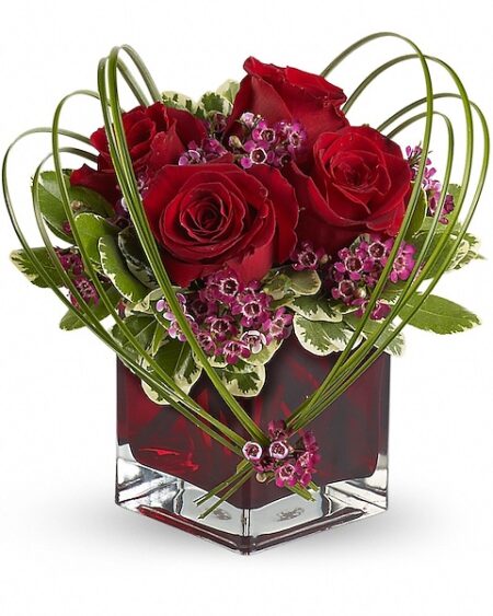 Sweet Thoughts Bouquet with Red Roses