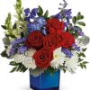 Red, White, & Blooms Bouquet
