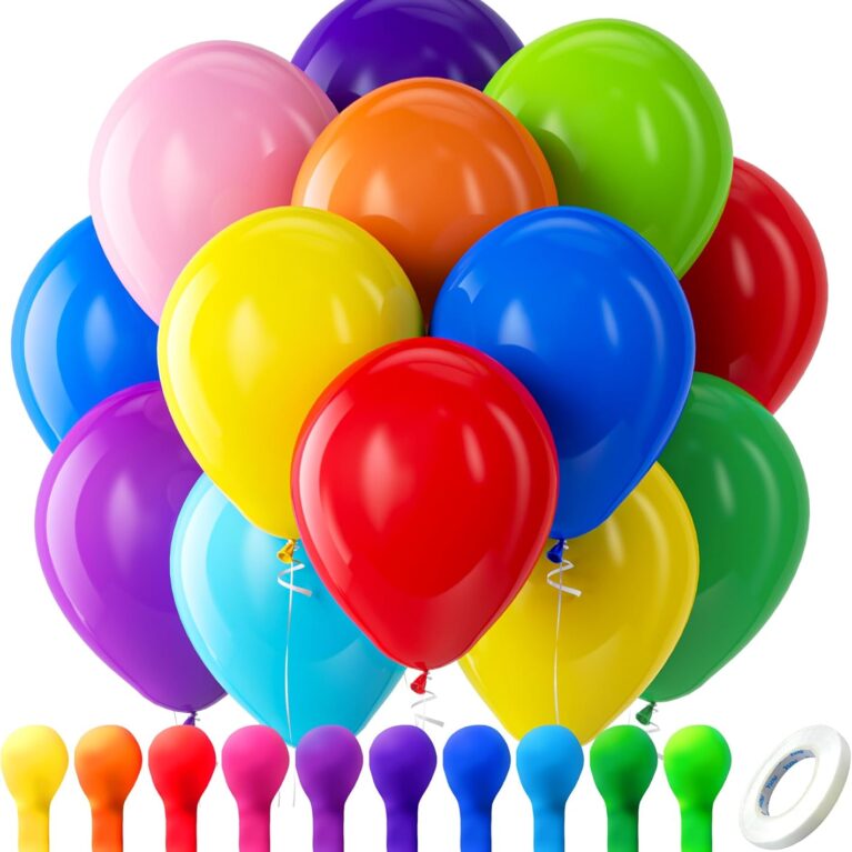 100 Pack 12 inch Round Helium Bright Color Balloons