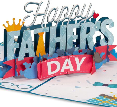 Paper Love Happy Fathers Day Pop Up Card