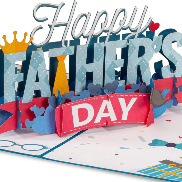 Paper Love Happy Fathers Day Pop Up Card