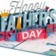 Paper Love Happy Fathers Day Pop Up Card