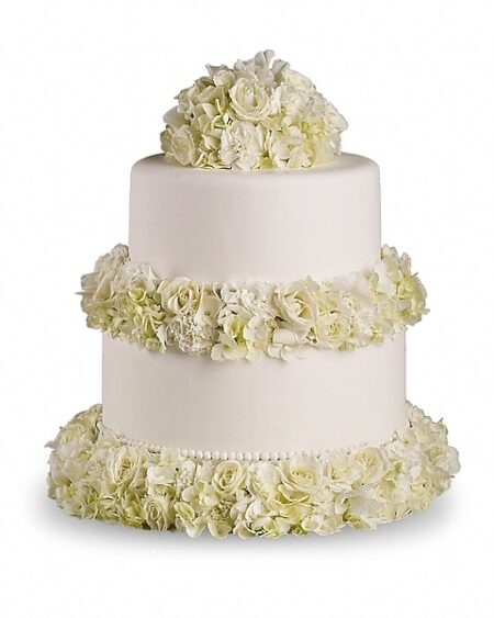 Sweet White Cake Decoration